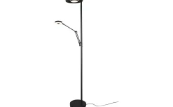 Uplight|Golvläslampor < Trio Lighting Barrie Golvlampa LED mattsvart