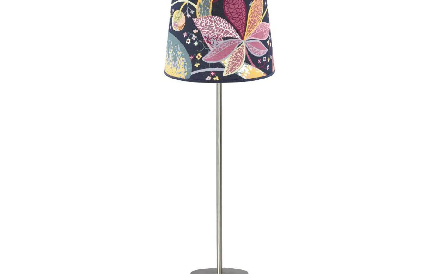 Bordslampor-PR Home Base Bordslampa 58cm Silver med mönstrad skärm