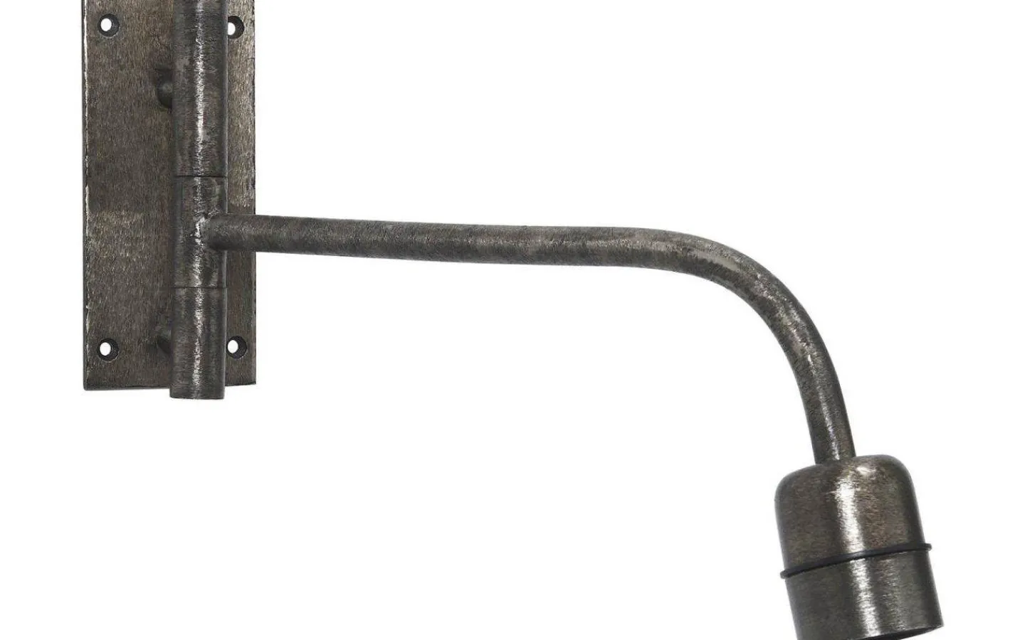 Lampetter-PR Home Base Vägglampa 34cm Beaten Silver