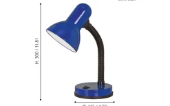 Skrivbordslampor-Eglo Basic Skrivbordslampa 30cm Blå