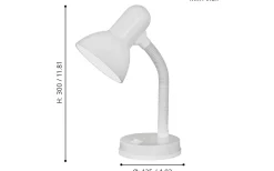 Skrivbordslampor-Eglo Basic Skrivbordslampa 30cm Vit