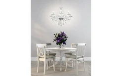 Kristallkronor < Eglo Basilano Kristallkrona 8-Arm 82cm Krom