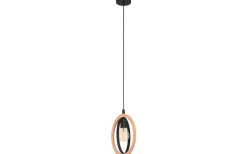 Fönsterlampor-Eglo Basildon Fönsterlampa 19cm Trä/Svart