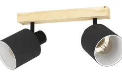 Avlånga Takspotlights|Takspot Med 2 Lampor-Eglo Batallas Takspotlight 30cm Svart