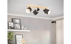 Avlånga Takspotlights|Takspot Med 3 Lampor < Eglo Batallas Takspotlight 48cm Svart