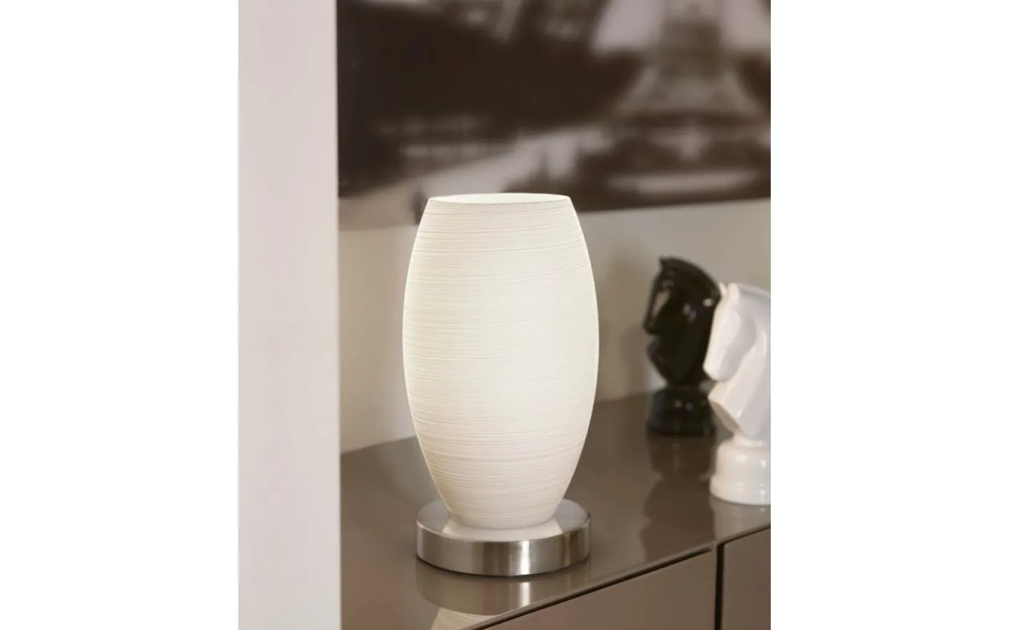 Bordslampor < Eglo Batista Bordslampa 23cm Nickel