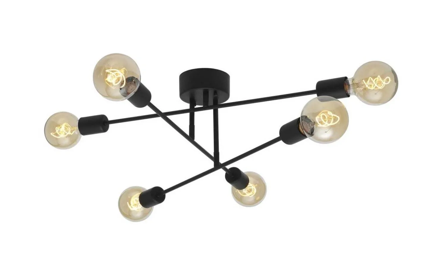 Sovrum|Plafonder-Cottex Baton Plafond 6L 68cm Svart