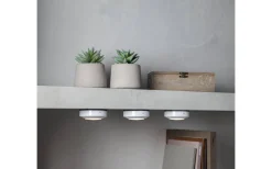 Inomhusdekorationer Batteri|Minispotlights & Ledpuckar-Star Trading Batteridriven Spotlight m. Fjärrkontroll 3-Pack Vit
