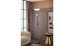 Uplight|Golvläslampor < Eglo Baya Golvlampa 180cm Brons