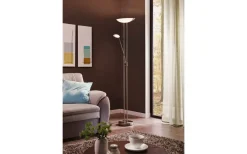 Uplight|Golvläslampor < Eglo Baya Golvlampa 180cm LED 3000K 2,5+20W Matt Nickel