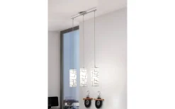 Avlånga Taklampor-Eglo Bayman Taklampa 72cm Krom/Vit