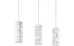 Avlånga Taklampor-Eglo Bayman Taklampa 72cm Krom/Vit
