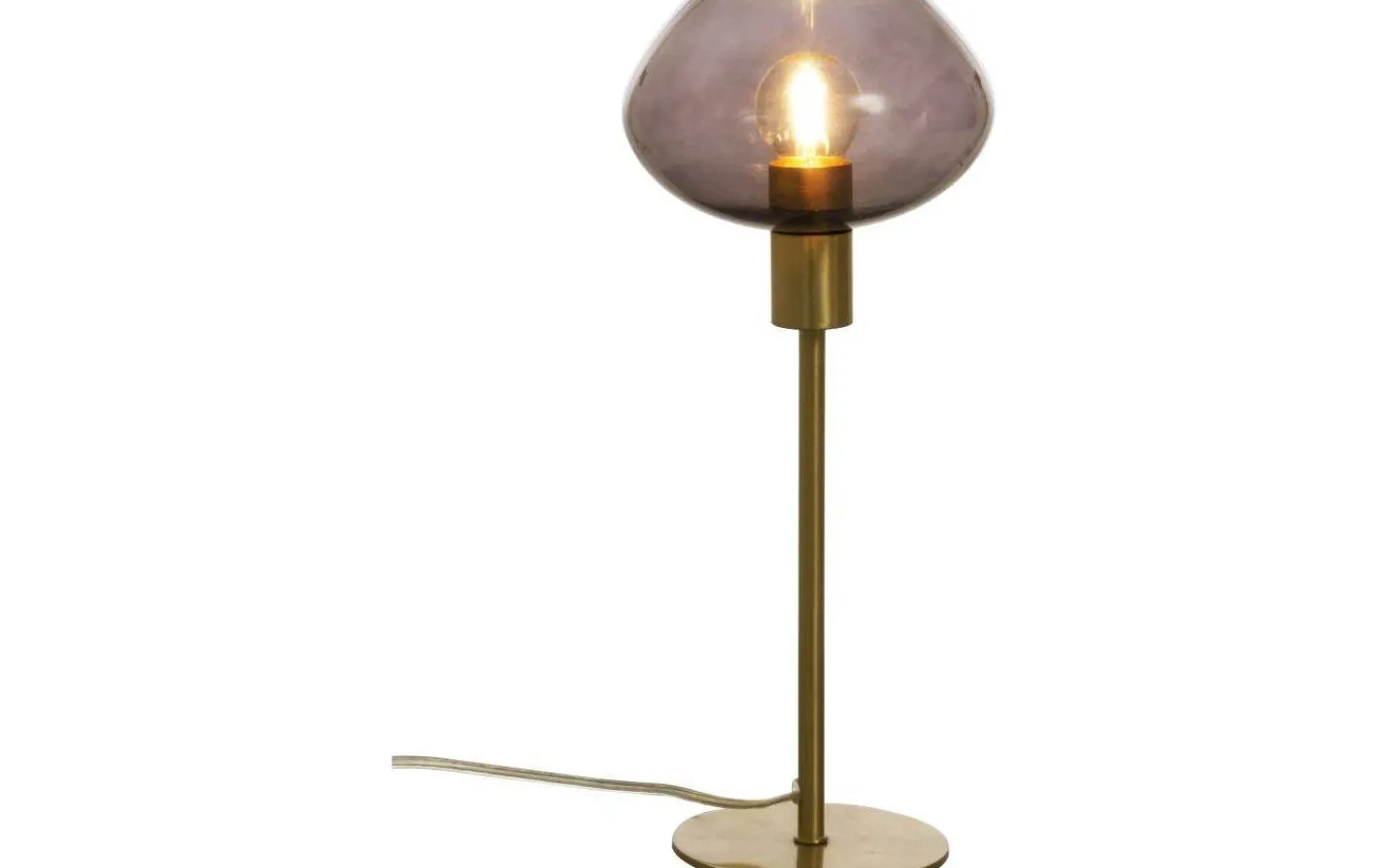 Bordslampor-Aneta Bell Bordslampa 37,5cm Matt Mässing/Rök