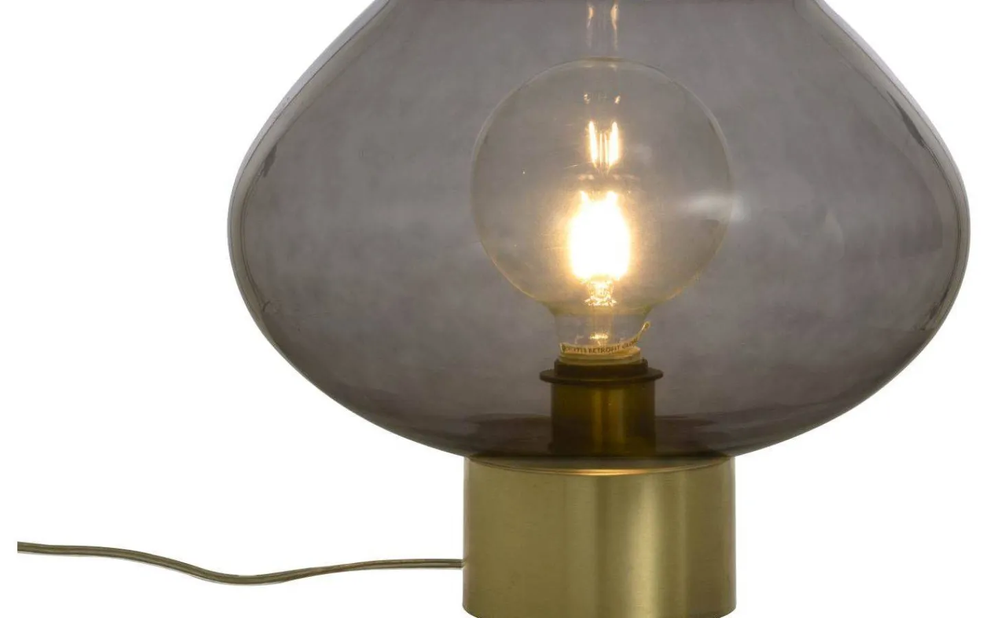 Bordslampor-Aneta Bell Bordslampa 30cm Matt Mässing/Rök