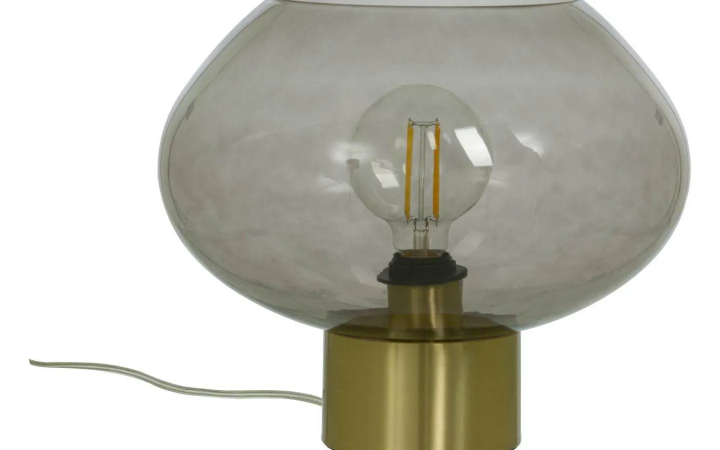 Bordslampor-Aneta Bell Bordslampa 30cm Matt Mässing/Rök