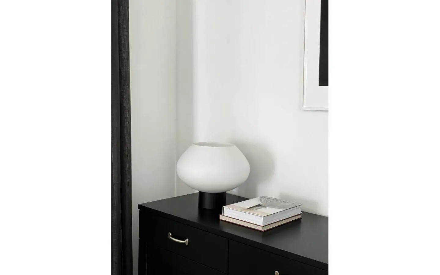 Bordslampor-Aneta Bell Bordslampa 30cm Svart/Vit