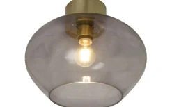 Plafonder-Aneta Bell Plafond 35cm Matt Mässing/Rök