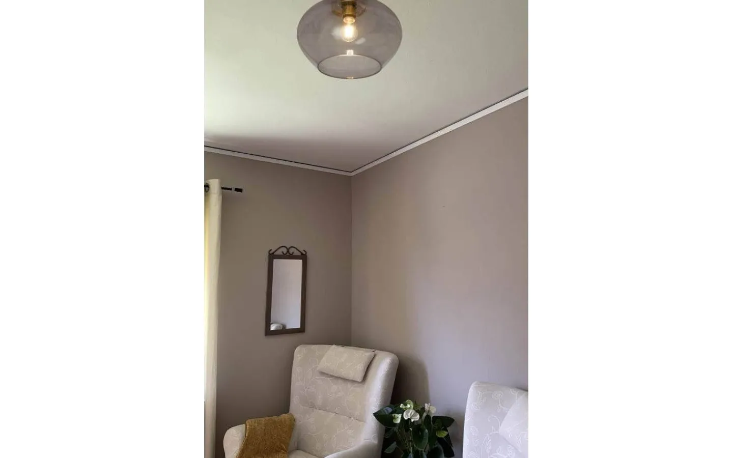 Plafonder-Aneta Bell Plafond 35cm Matt Mässing/Rök