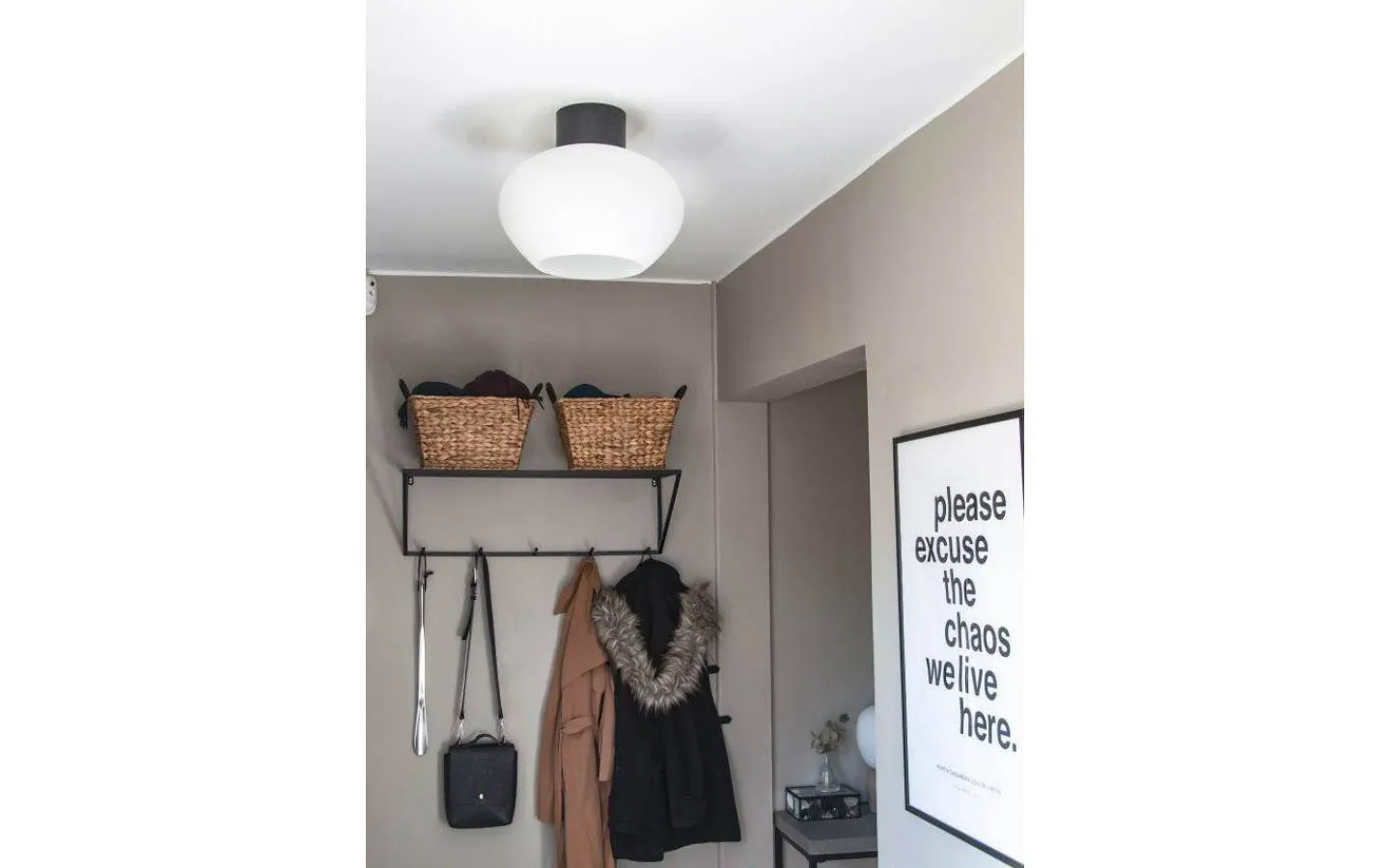 Plafonder < Aneta Bell Plafond 35cm Svart/Vit