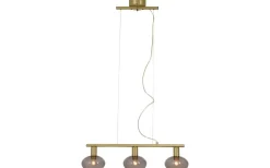 Avlånga Taklampor < Aneta Bell Taklampa 70cm Matt Mässing/Rök