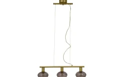 Avlånga Taklampor < Aneta Bell Taklampa 70cm Matt Mässing/Rök