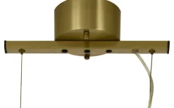 Avlånga Taklampor < Aneta Bell Taklampa 70cm Matt Mässing/Rök
