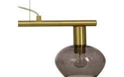 Avlånga Taklampor < Aneta Bell Taklampa 70cm Matt Mässing/Rök