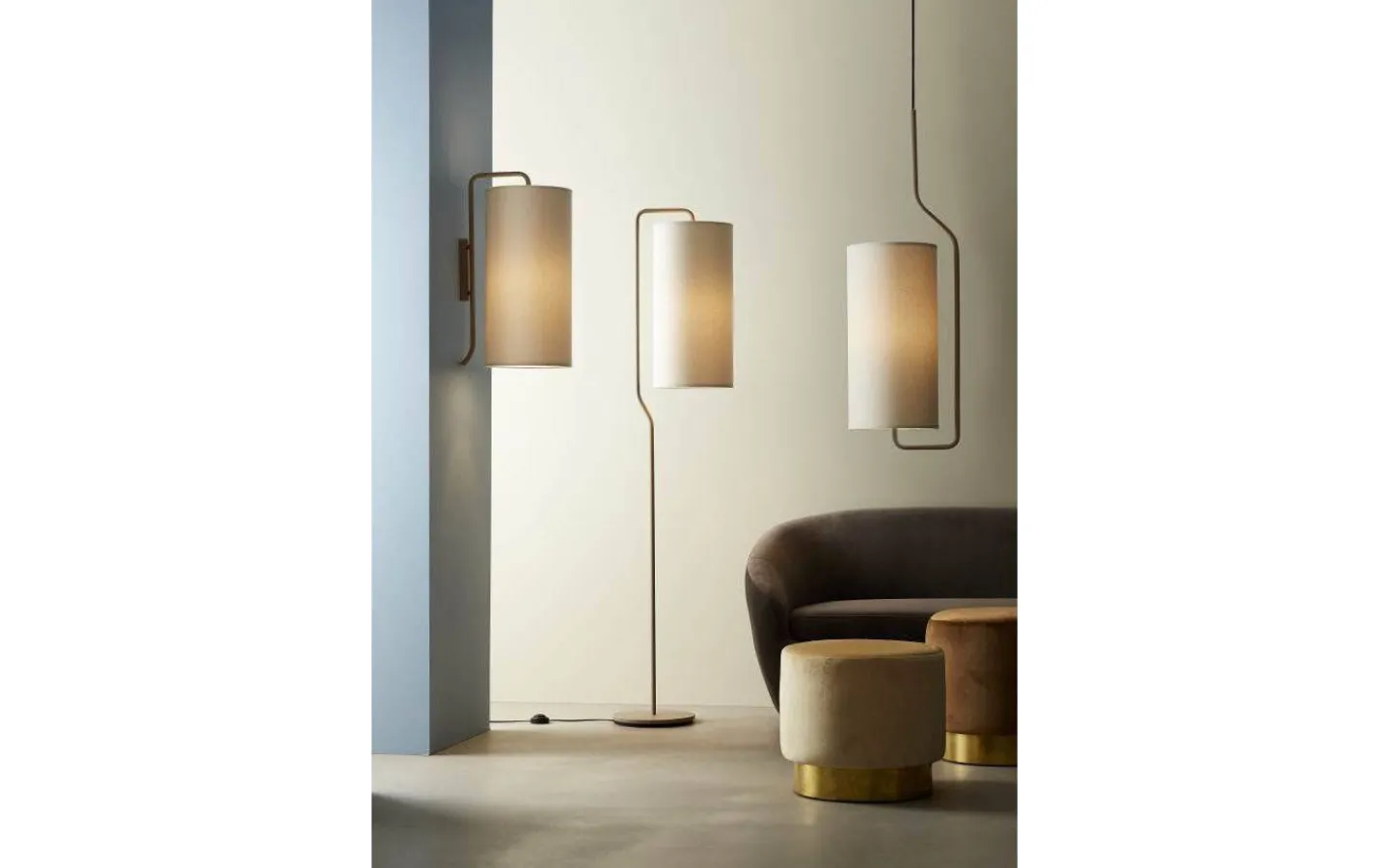 Cylinder Lampskärmar-Belid Bender Lampskärm Ø27cm Vit Ull