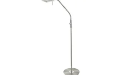 Golvläslampor < Trio Lighting Bergamo Golvlampa LED i borstat stål