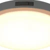 Badrumslampor Tak-Trio Lighting Bermejo Plafond LED 30cm antracit IP54