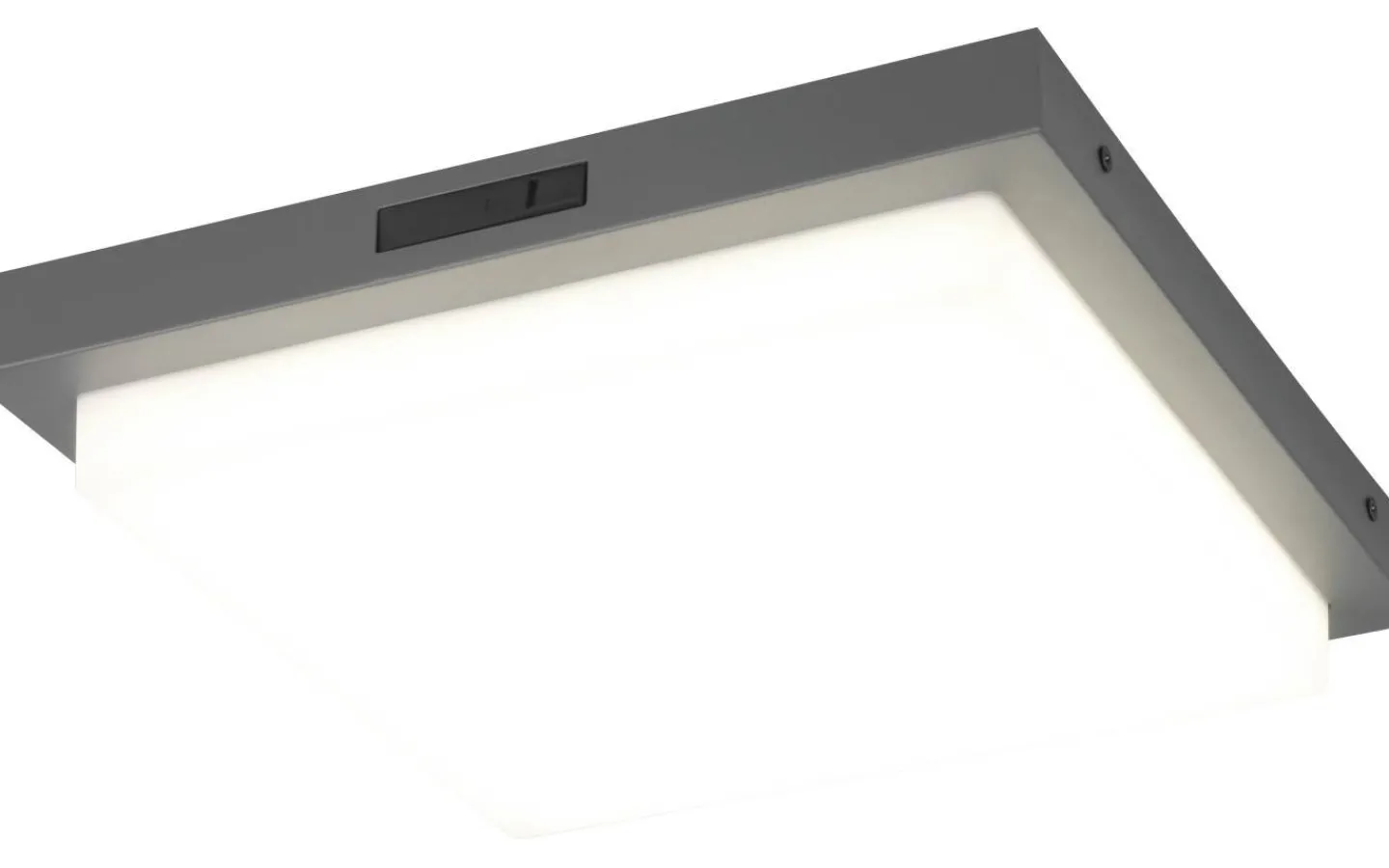 Badrumslampor Tak-Trio Lighting Bermejo Plafond LED 30x30cm antracit IP54
