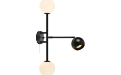 Lampetter-Markslojd Beside Vägglampa 3L Svart/Vit