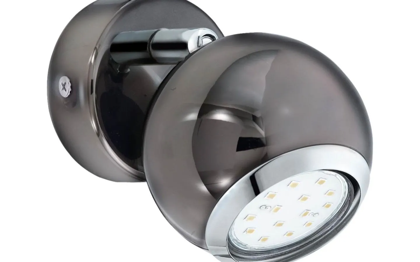 Läslampor-Eglo Bimeda Vägglampa LED 3000K 2,8W Nickel