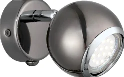 Läslampor-Eglo Bimeda Vägglampa LED 3000K 2,8W Nickel