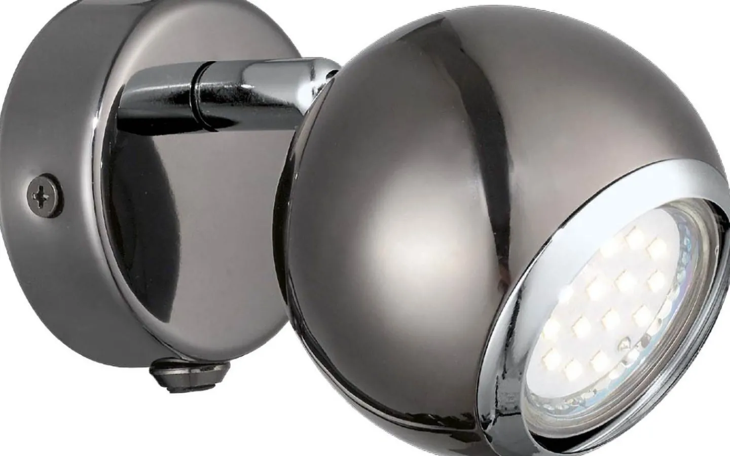 Läslampor-Eglo Bimeda Vägglampa LED 3000K 2,8W Nickel
