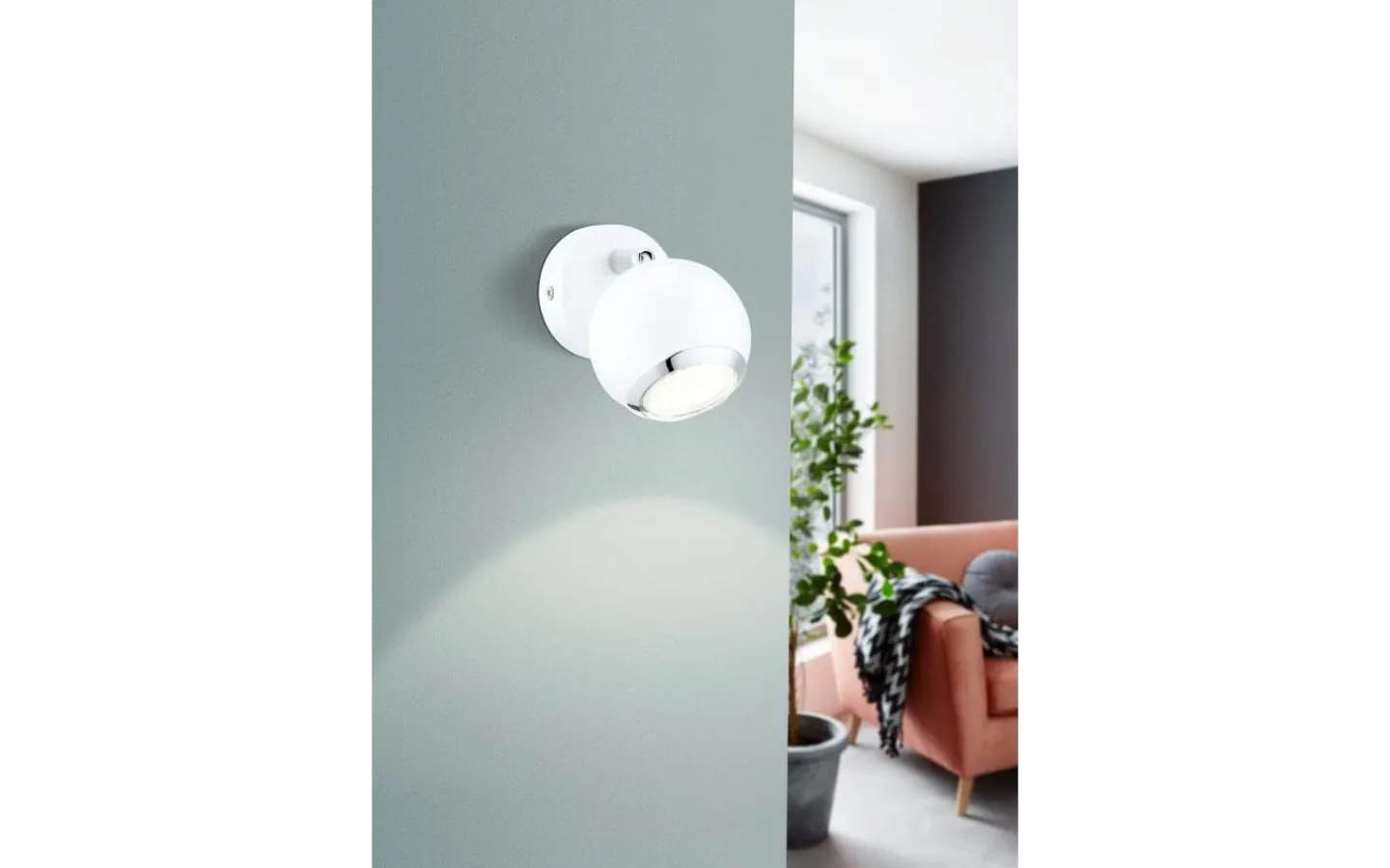 Läslampor < Eglo Bimeda Vägglampa LED 3000K 2,8W Vit