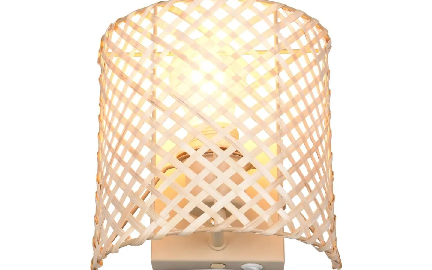 Lampetter-Reality Bina Vägglampa E27 brun/bambu
