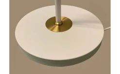 Vardagsrum|Golvlampor-Aneta Birka Golvlampa 155cm Vit/Mässing