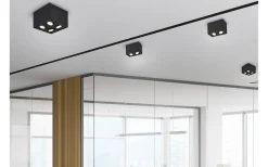Takspot Med 2 Lampor-Trio Lighting Biscuit Takspotlight 2-delad GU10 mattsvart