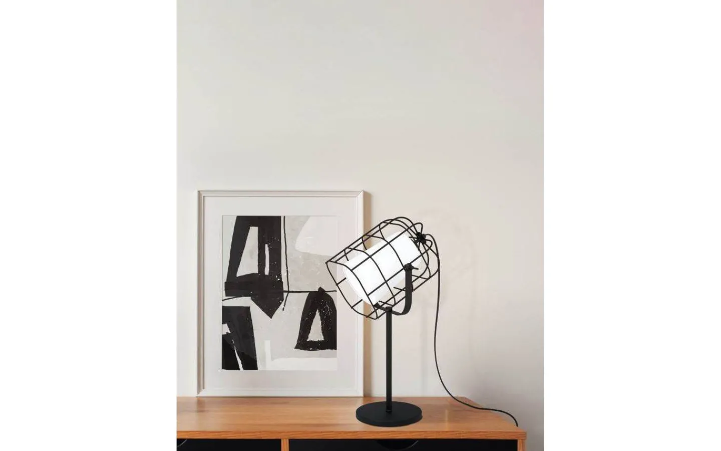 Skrivbordslampor-Eglo Bittams Bordslampa 57cm Svart/Vit