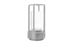 Ljuslyktor|Uppladdningsbara Lampor Inomhus < ArmaturHantverk B178 Laddbar Bordslykta 18cm CCT LED Nickel