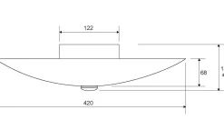 Hall & Trappa|Plafonder-Aneta Bladverk Plafond 42cm