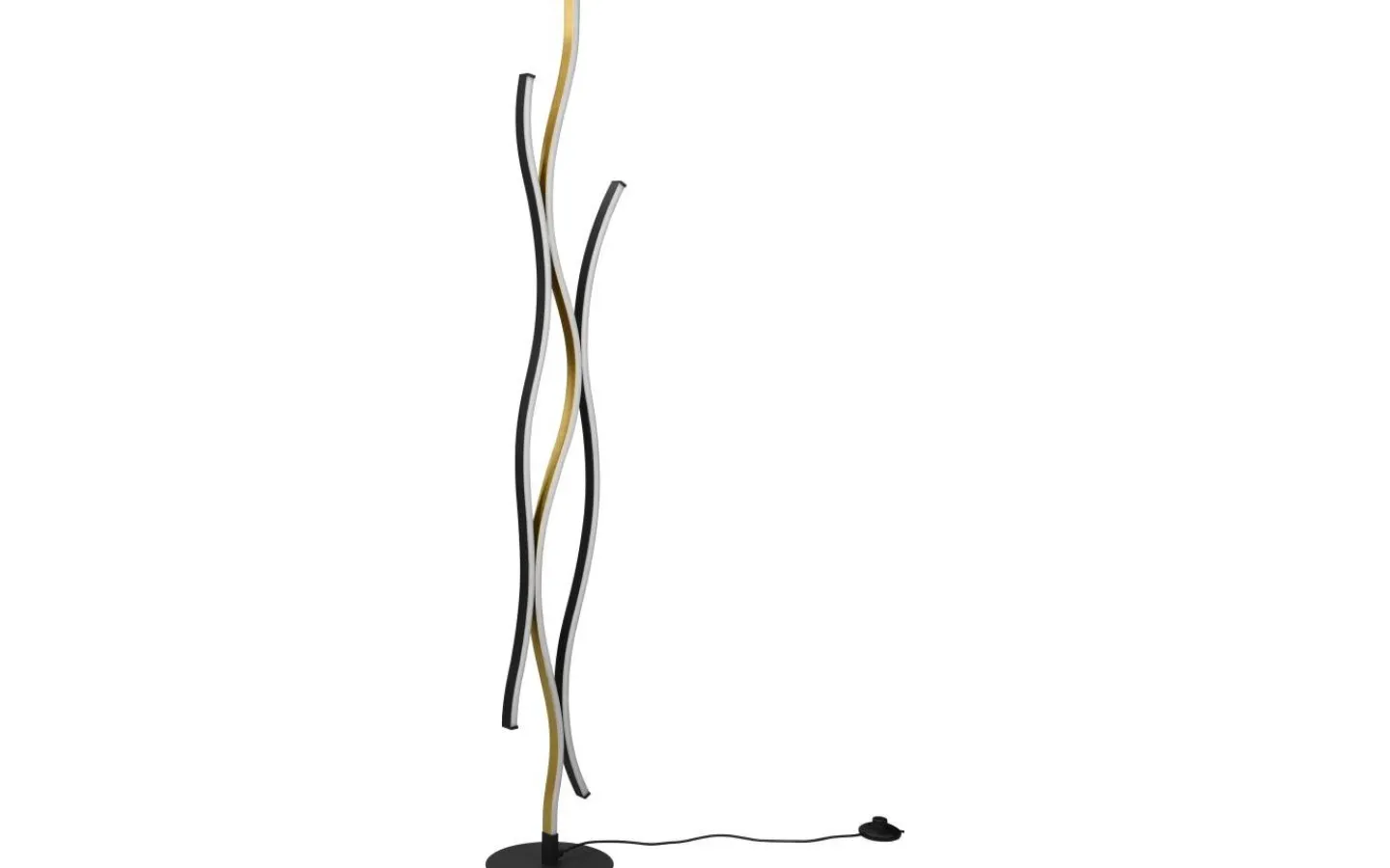 Golvlampor-Trio Lighting Blaze Golvlampa LED matt mässing