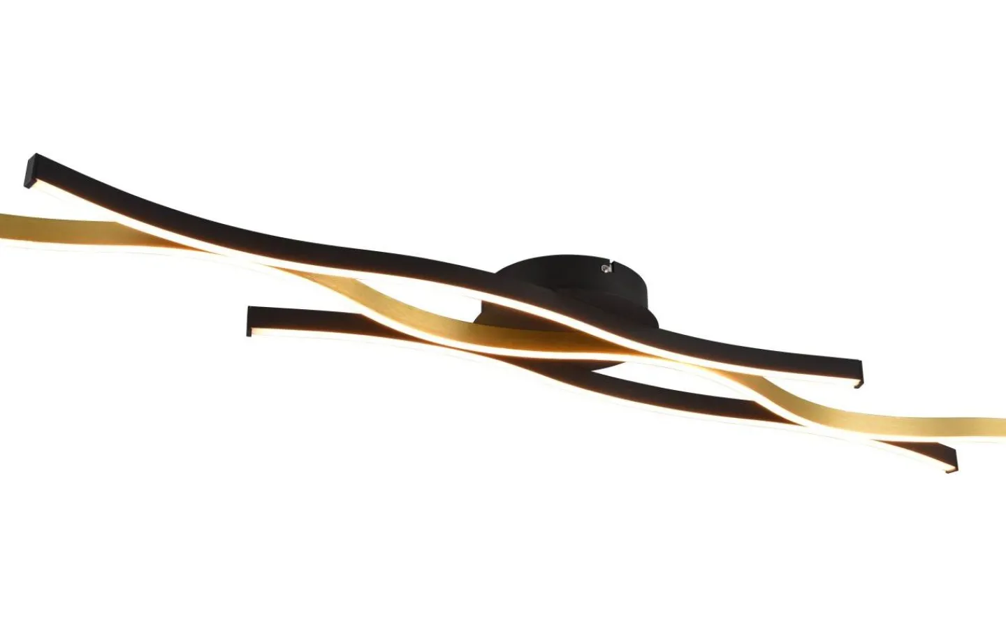 Plafonder-Trio Lighting Blaze Plafond LED matt mässing