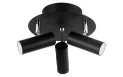 Runda Takspotlights|Takspot Med 3 Lampor-Oriva Blizz Takspotlight 3xGU10 Mini 23cm Svart