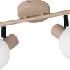 Takspot Med 2 Lampor-Reality Boba Vägglampa 2-delad E14 varmbeige
