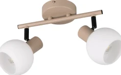 Takspot Med 2 Lampor-Reality Boba Vägglampa 2-delad E14 varmbeige