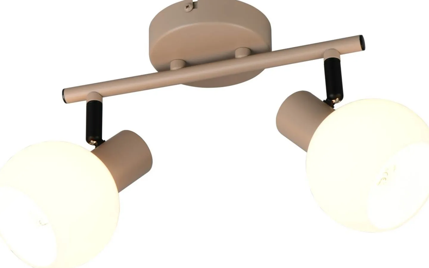 Takspot Med 2 Lampor-Reality Boba Vägglampa 2-delad E14 varmbeige