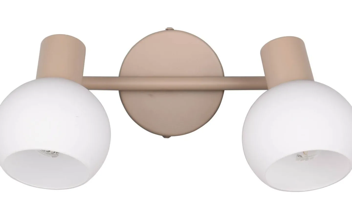 Takspot Med 2 Lampor-Reality Boba Vägglampa 2-delad E14 varmbeige