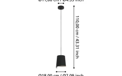 Fönsterlampor-Eglo Bolivia Fönsterlampa 18cm Svart